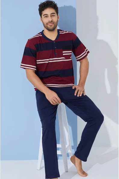 %100 Koton Pijama Takımı Uzun ürün görseli 1