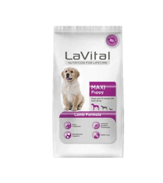 LaVital Kuzu Etli Orta-Büyük Irk Yavru Köpek Maması 3kg ürün görseli 1