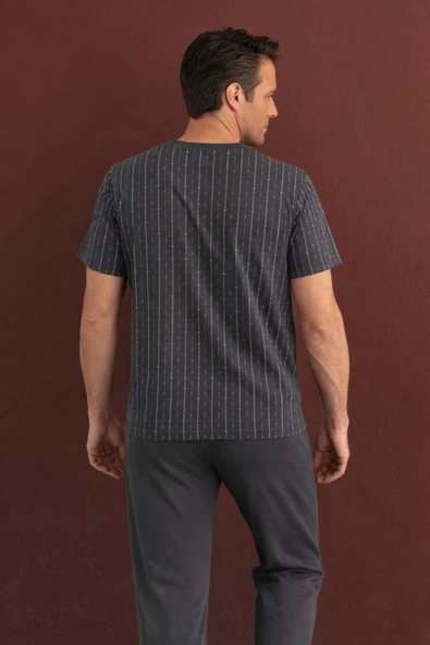 %100 Koton Pijama Takımı Uzun - Resim 3