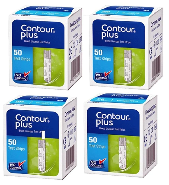 Contour Plus Kan Şeke ri Ölçüm Stribi 4 Kutu 200 Adet ürün görseli 1