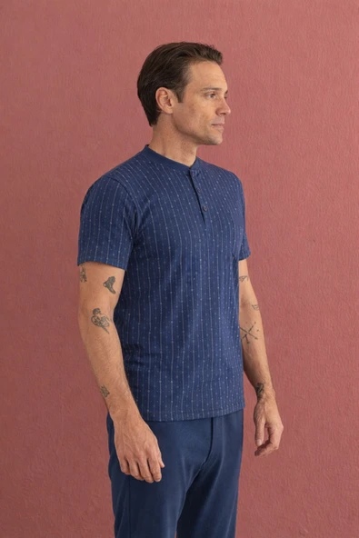 %100 Koton Pijama Takımı Uzun - Resim 2
