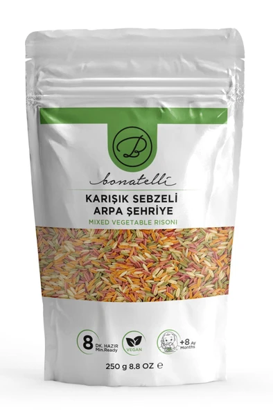 Karışık Sebzeli Arpa Şehriye 250 G | Bebek Makarna +8 Ay ürün görseli 1