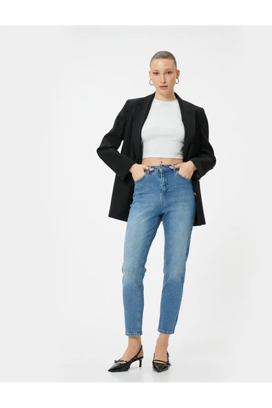 4sal40315md Lgt Açık Indigo Kadın Denim Pantolon ürün görseli 1