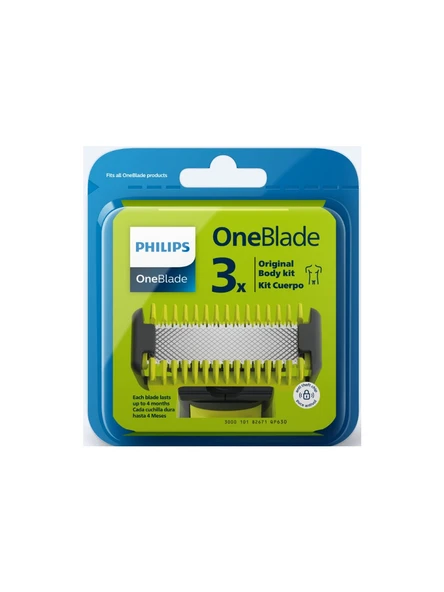 Philips OneBlade QP630/51 3'lü Yedek Bıçak ürün görseli 1