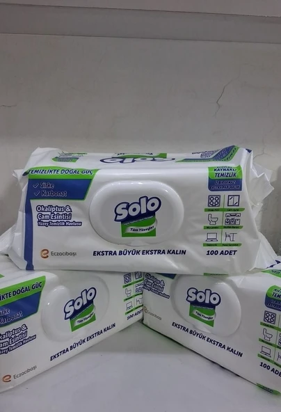 Solo Ekstra Kalın Islak HAVLU 3 paket ürün görseli 1