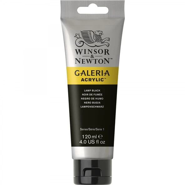 Winsor & Newton Galeria Akrilik Boya 120ml Lamp Black 337 ürün görseli 1