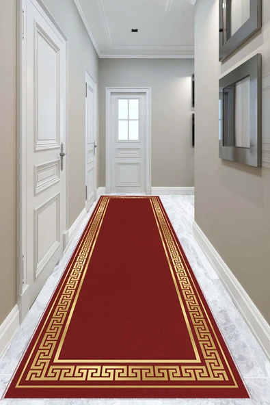 Kırmızı Protokol Yolluk Kaymaz Taban Bina Giriş Halısı VH058 ürün görseli 1