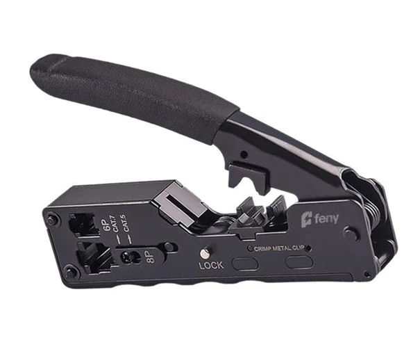 Feny Fn-Pen12  Rj11-Rj12-Rj45-Cat5E-Cat6-Cat7 Yeni Nesil Network Kablo Sıkma Ve Soyma Pensesi ürün görseli 1