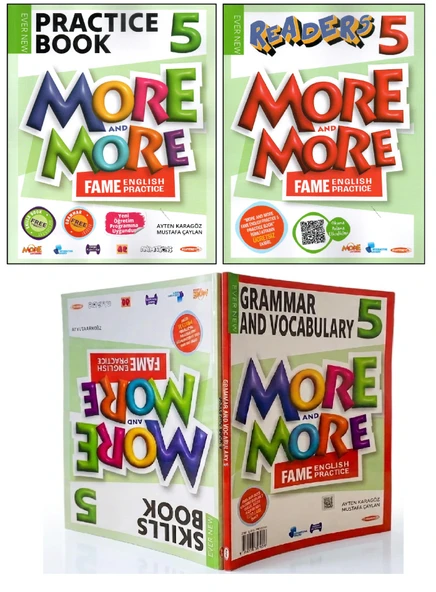 Kurmay Elt More&More 5.Sınıf Practıce Book&Dictionary + Readers+Skills &Gramer And Vocabulary 3 LÜ SET ürün görseli 1