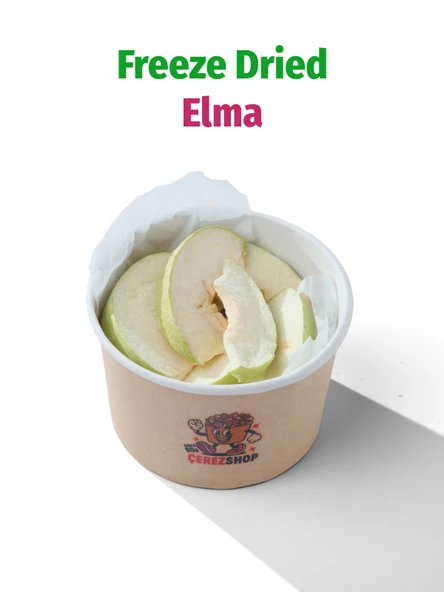 Freeze Dried Dilim Elma Dondurularak Kurutulmuş Meyve Cipsi ürün görseli 1