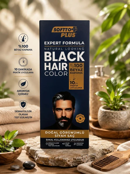 Softto Plus Saç Siyahlaştırıcı Şampuan 400 Ml ürün görseli 1