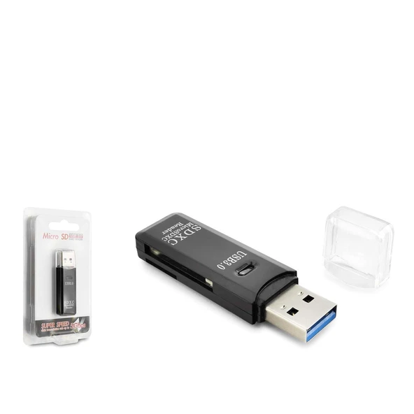 Hadron Hdx7030 Usb 3.0 Kart Okuyucu Sd Microsd 5 Gbps Siyah ürün görseli 1