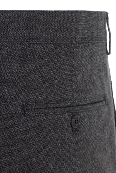 Bej Regular Armürlü Kanvas Pantolon - Resim 5