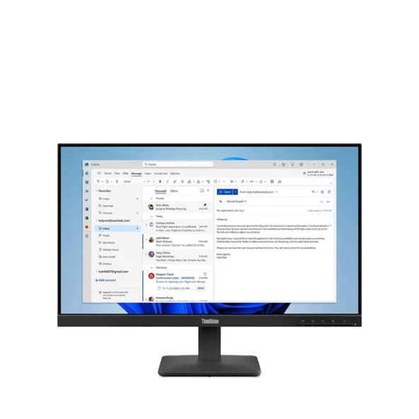 Lenovo 23.8" Thinkvision 64B5Kat1Tk S24-4E 100Hz 4Ms Full Hd Ips Hdmı+Vga Monitör ürün görseli 1