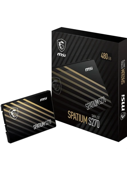 Msi 480Gb Spatium S270 Sata 3.0 (500Mb Okuma - 450Mb Yazma) Ssd Disk ürün görseli 1