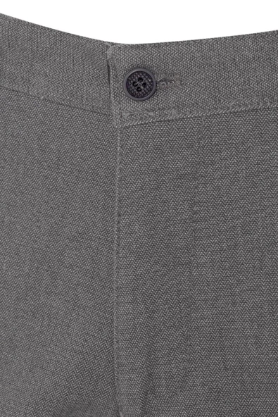 Bej Regular Armürlü Kanvas Pantolon - Resim 4