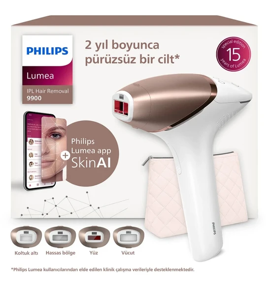 Philips Lumea 9000 Serisi BRI951/03 IPL Tüy Alma, SkinAI,Vücut,Yüz,Koltuk altı,Bikini,4 Başlık ürün görseli 1