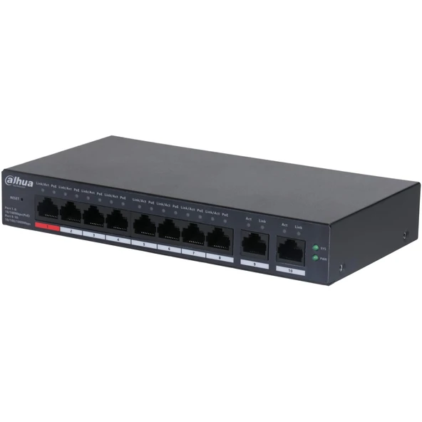 Dahua DH-CS4010-8ET-110 8+2 10/100 Yönetilebilir Cloud Switch ürün görseli 1