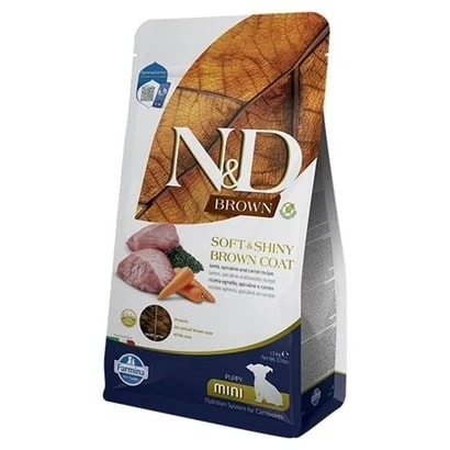 N&D Brown Kuzulu Spirulinalı Küçük Irk Yavru Köpek Maması 1,5 Kg ürün görseli 1