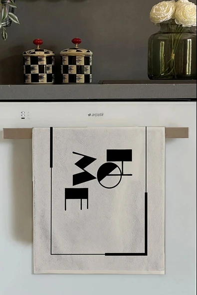 Kemik Home Yazılı Fırın Mutfak Havlusu 30x50cm ürün görseli 1
