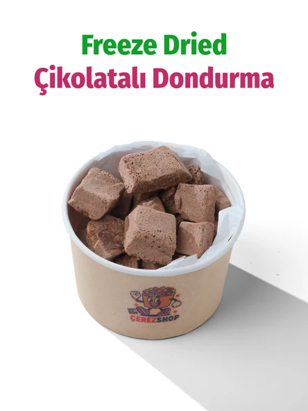 Freeze Dried Çikolatalı Küp Dondurma Dondurularak Kurutulmuş Tatlı ürün görseli 1