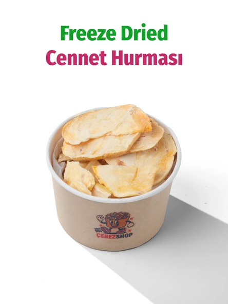 Freeze Dried Dilim Cennet Hurması Dondurularak Kurutulmuş Meyve Cipsi ürün görseli 1