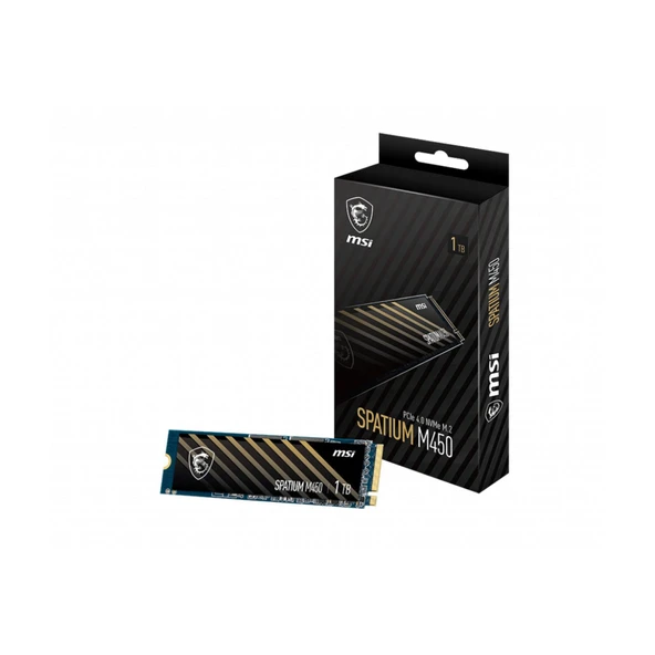 Msi 1Tb Spatium M450 V1 Nvme Pcıe Gen4 X4 Okuma 3400Mb – Yazma 2400Mb M.2 Ssd Disk ürün görseli 1