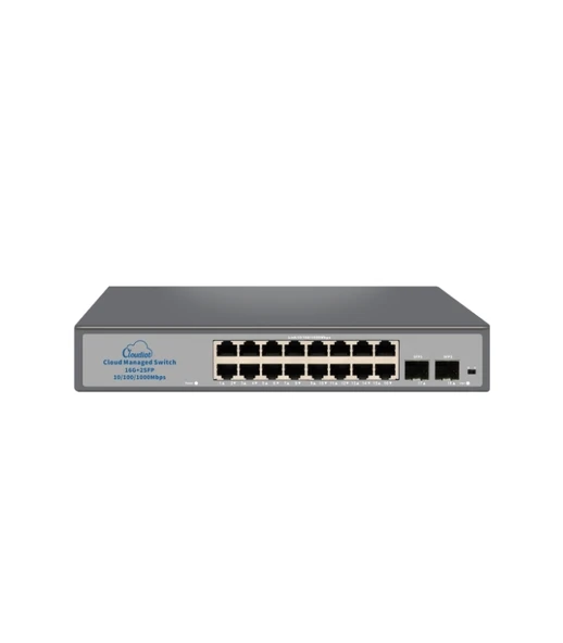 Nova Nvc-Hıs2116G2S 16 Port Full Giga Cloud Non Poe Ethernet Switch ürün görseli 1
