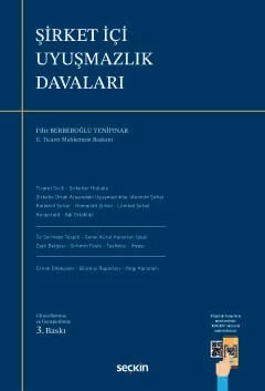 Şirket İçi Uyuşmazlık Davaları Filiz Berberoğlu Yenipınar 3. Baskı, Mayıs 2026 ürün görseli 1