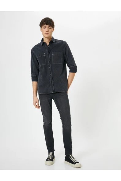 Skinny Fit Kot Pantolon - Michael Jean ürün görseli 1