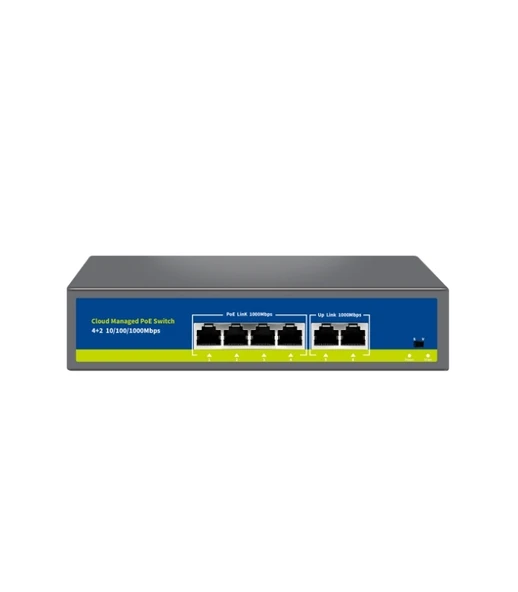 Nova Nvc-S21-4Gp2G 4 Port 2 Uplink Full Gigabit Cloud Poe Switch ürün görseli 1