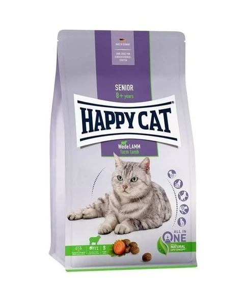 Happy Cat Senior Weide Lamm Kuzu Etli Yaşlı Kedi Maması 4 KG ürün görseli 1