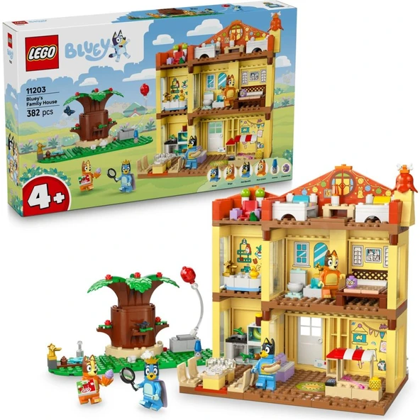 LEGO 11203  Bluey: Bluey’nin Aile Evi - 4 Yaş ve Üzeri Çocuklar Için Yaratıcı Oyuncak Yapım Seti (382 Parça) ürün görseli 1
