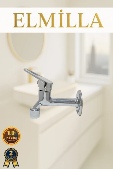 elmilla KROM MİX MUSLUK AÇ KAPA LAVABO WC TUVALET BAHÇE MUSLUĞU GARANTİLİ ürün görseli 1