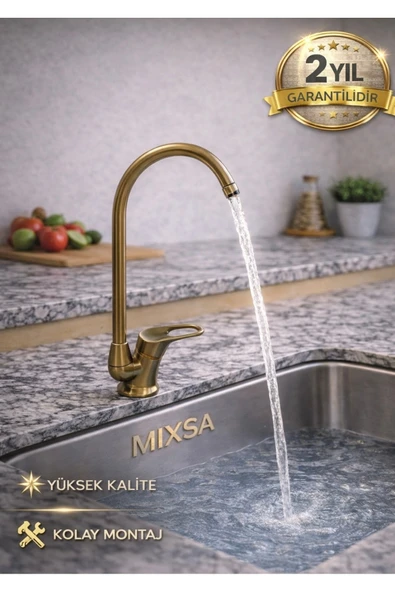 MİXSA Lüx Eskitme Su Arıtma Cihazı Musluğu Bataryası ürün görseli 1