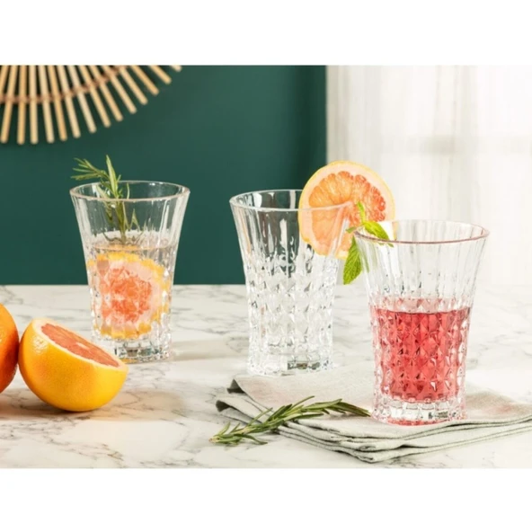 Stephanie 4'lü Meşrubat Bardağı Seti 342 ml - Resim 7