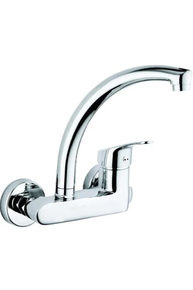 BDL ARMATÜR KCA DUVARDAN ÇİFT SU GİRİŞLİ MUTFAK LAVABO BATARYASI MUSLUĞU ÇEŞMESİ ürün görseli 1