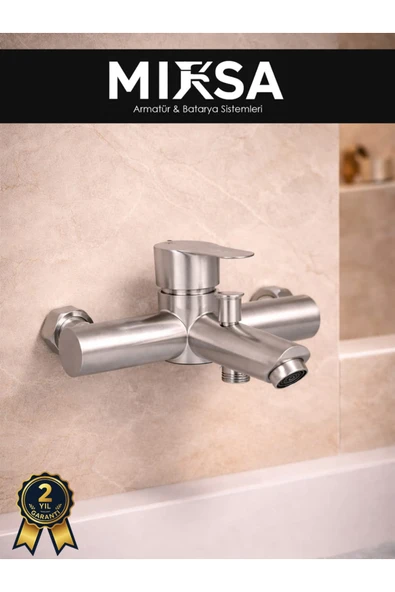 MİXSA İnox Delta Banyo Duş Bataryası Musluğu ürün görseli 1