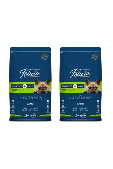 Felicia Small Mini Kuzu Etli Yetişkin Köpek Maması 3 Kg + 3 Kg Hediyeli ürün görseli 1