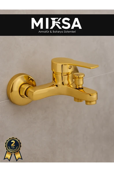 MİXSA Gold Mix Banyo Duş Bataryası Musluğu Garantili, Yerli Üretim ürün görseli 1
