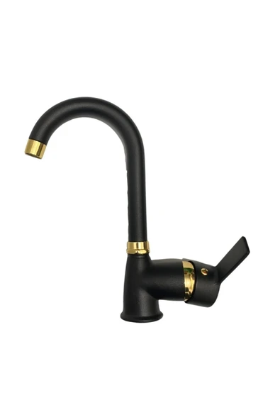 BDL ARMATÜR KCA SİYAH GOLD LÜX BANYO LAVABO PRİME KALİTE MUSLUK BATARYA ÇEŞME ürün görseli 1