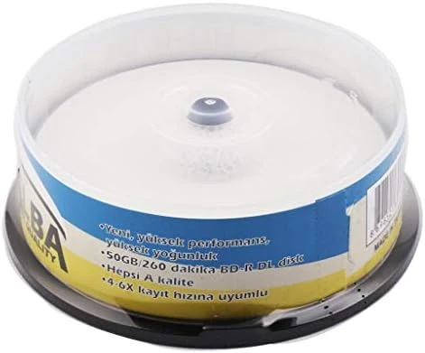 Blu-Ray Bd-R 6X 50 Gb 15 Li Cake Box Printable ürün görseli 1