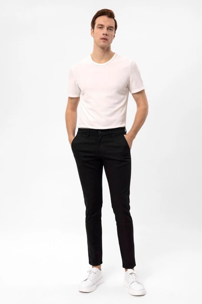 Slim Kalıp Armürlü Pantolon - Resim 10