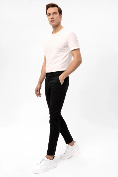 Slim Kalıp Armürlü Pantolon - Resim 8