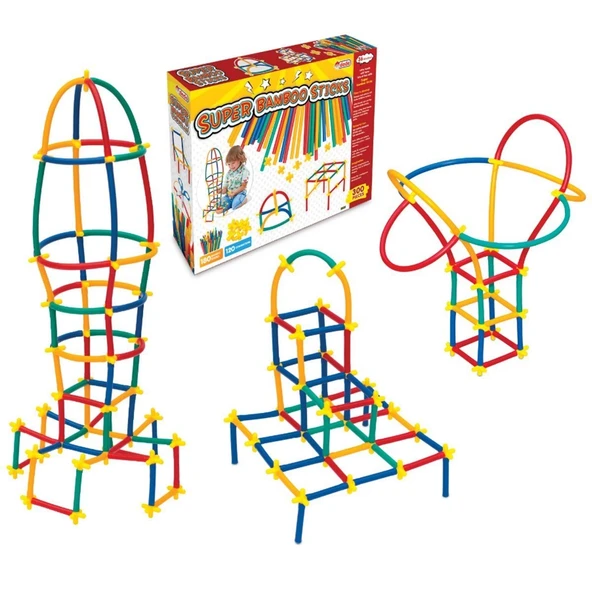 03462 , Süper Bambu Çubuklar - 300 Parça / +3 yaş - Resim 4