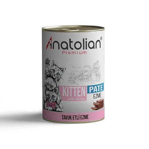 Anatolian Premium Tavuklu Ezme Yavru Kedi Konservesi 400 Gr ürün görseli 1