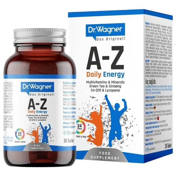 Dr. Wagner A-Z Daily Energy 30 Tablet ürün görseli 1