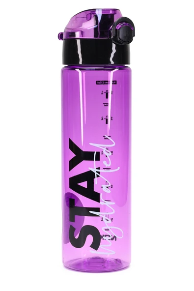 Su Matarası Tritan Geniş Ağız Su Şişesi Stay Hydrated Spor Matarası Suluğu BPAsız 630 mL Mor 0102 ürün görseli 1