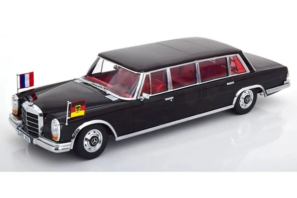 KK SCALE 181134 1/18 Mercedes-Benz 600 LWB W100 Pullman 1964 Black ürün görseli 1