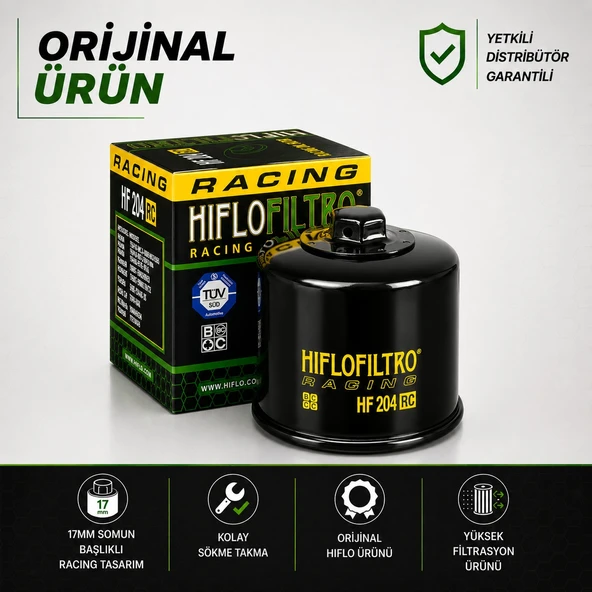 Hiflo Hf204rc Yamaha Yzf R25 (2015-2024) Yağ Filtresi ürün görseli 1